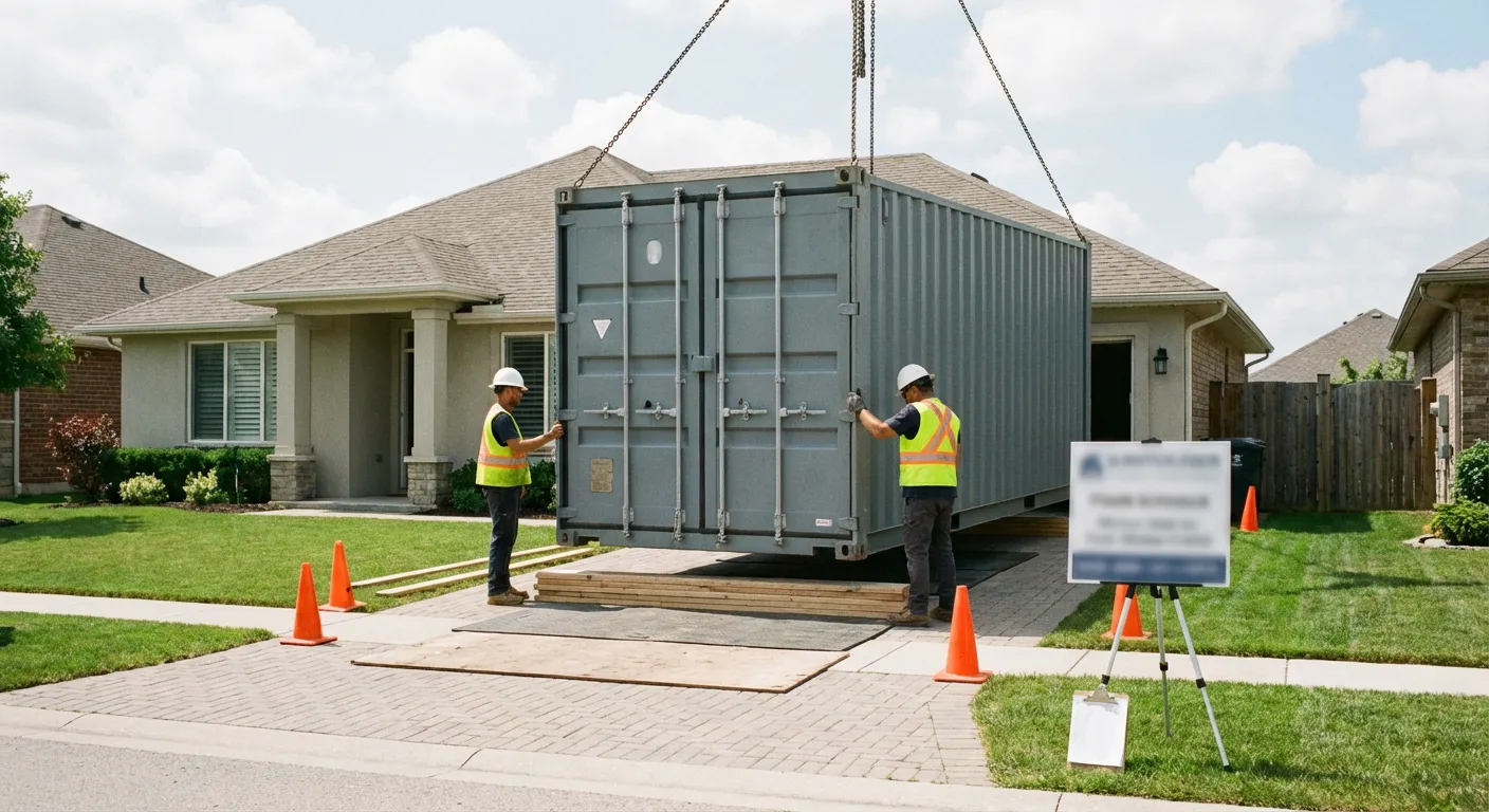 Safety inspection of dumpster placement site in New Bedford, MA