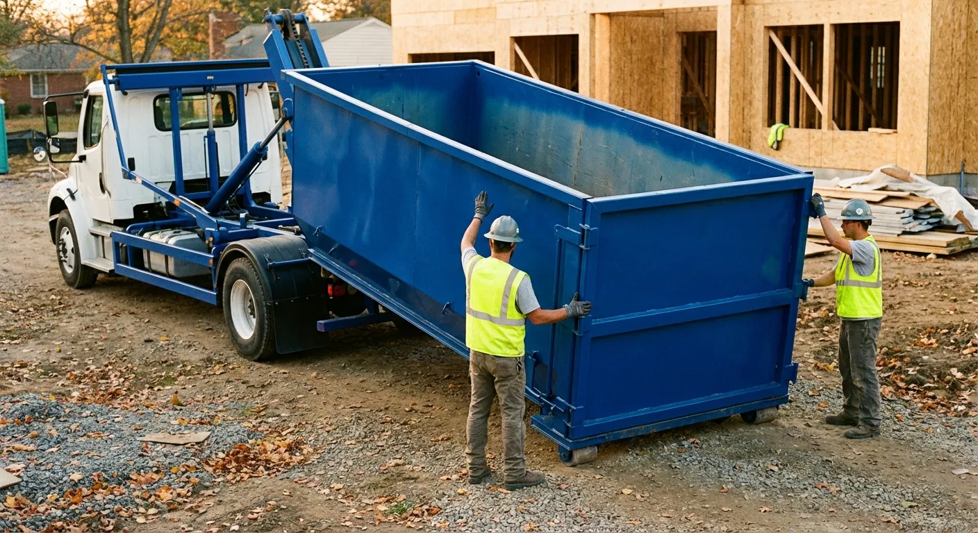 Construction dumpster delivery and waste management in New Bedford, MA