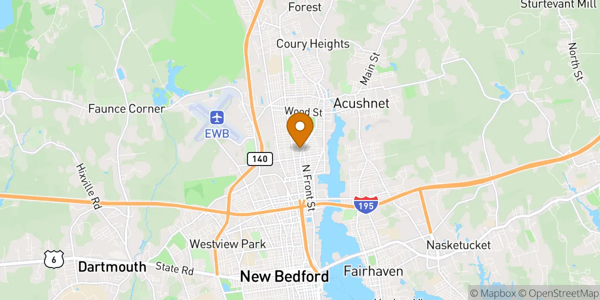 neighborhood map neighborhood map in New Bedford, MA