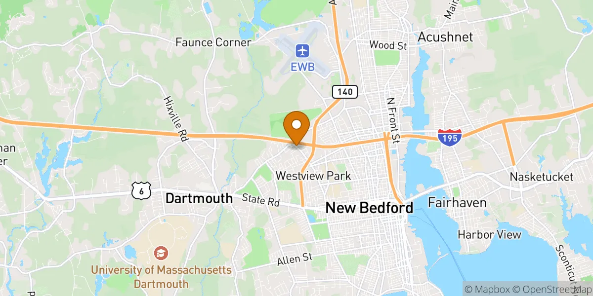 neighborhood map neighborhood map in New Bedford, MA