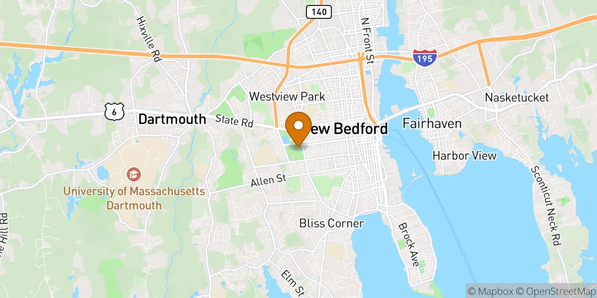 neighborhood map neighborhood map in New Bedford, MA