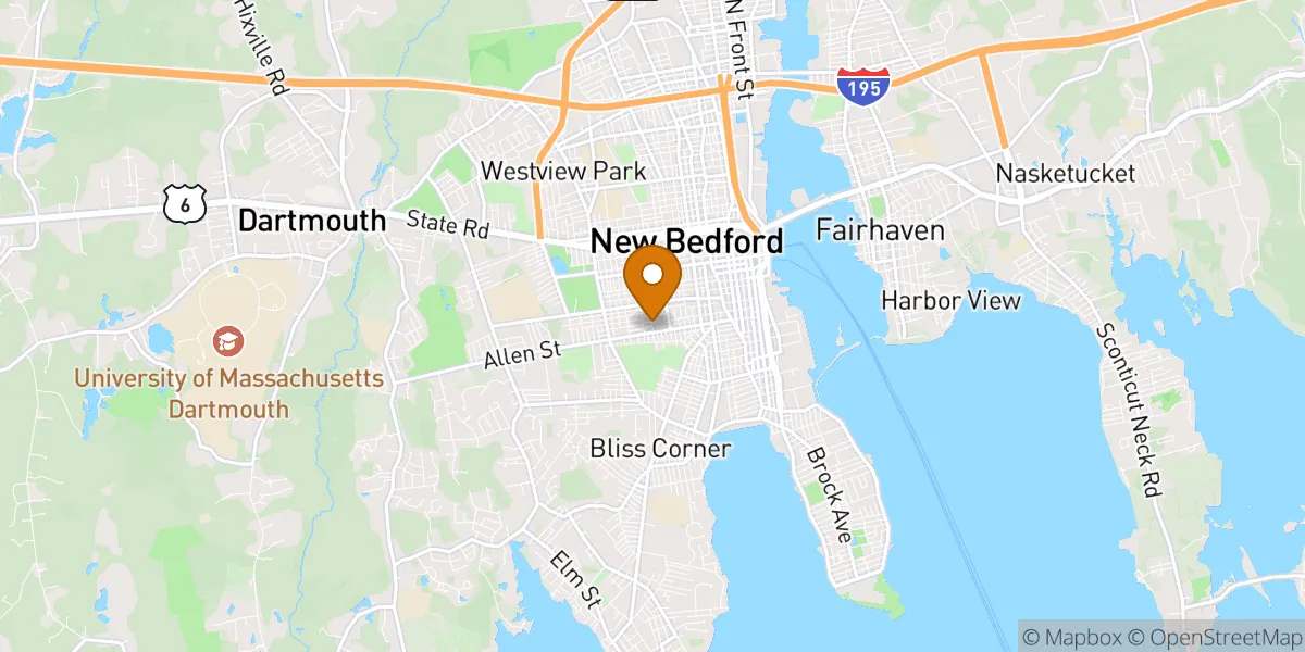 neighborhood map neighborhood map in New Bedford, MA