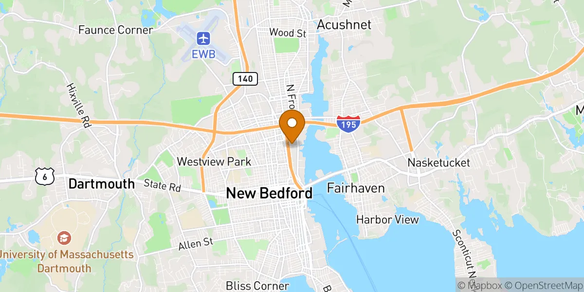 neighborhood map neighborhood map in New Bedford, MA