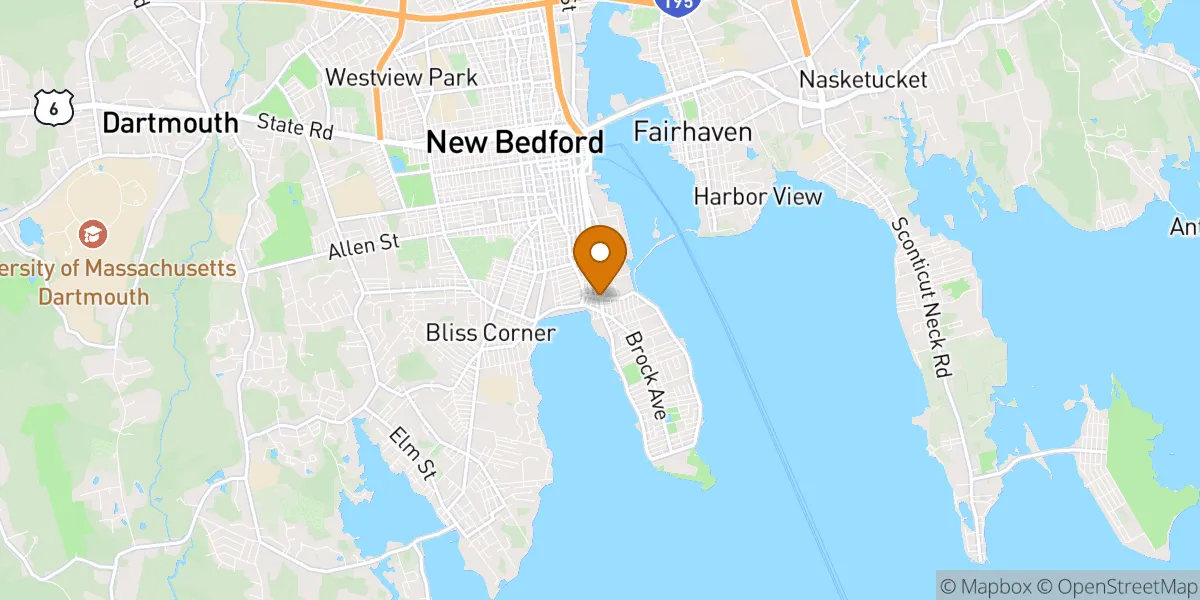 neighborhood map neighborhood map in New Bedford, MA